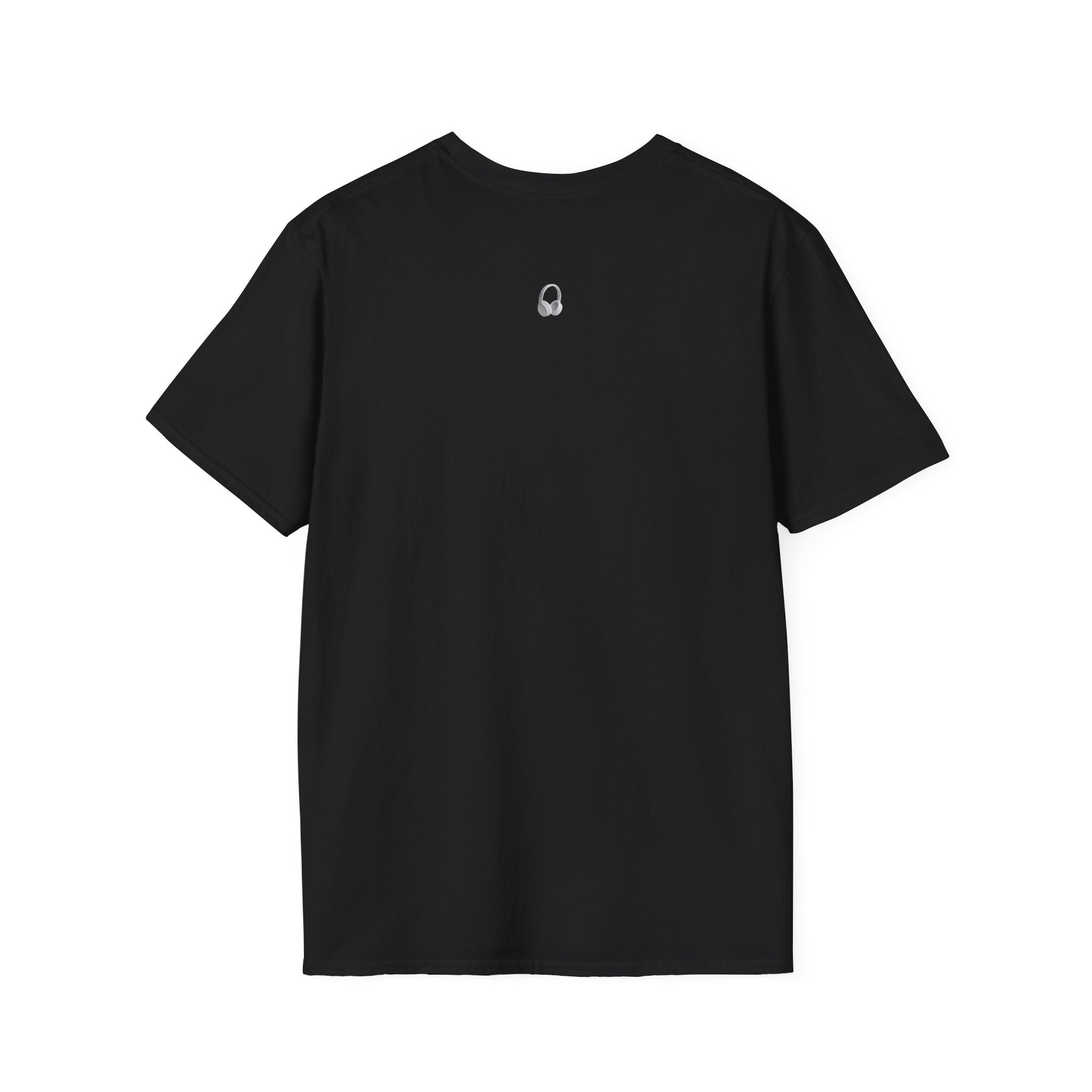 "DJ VAMP" 🎧Signature Logo Tee – Bold, Loud, and Made to Move - QR